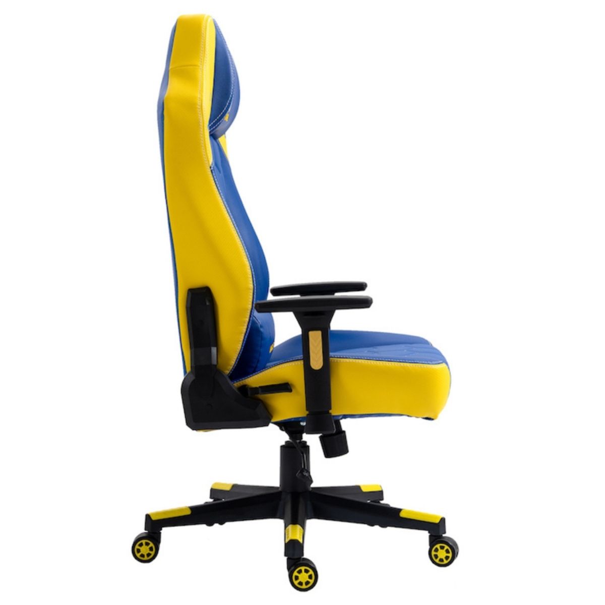 Cadeira Gamer MaxRacer Bunker CBF Azul Amarela