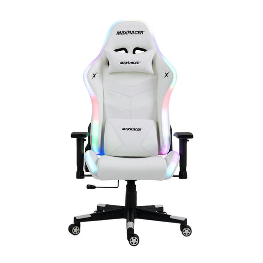 Cadeira Gamer Max Racer Khroma RGB Branca