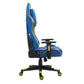 Cadeira Gamer MaxRacer Tactical CBF Azul Amarela