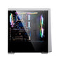Gabinete  Gamer MaxRacer White - LED RGB - Lateral Vidro Temperado - 1 Cooler