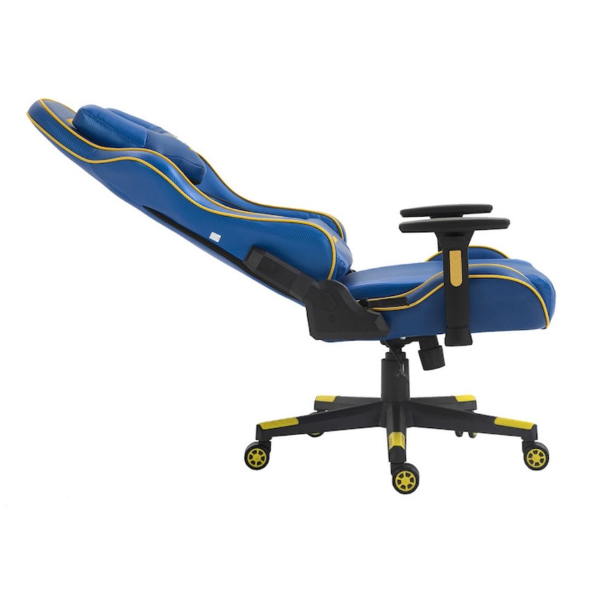 Cadeira Gamer MaxRacer Tactical CBF Azul Amarela