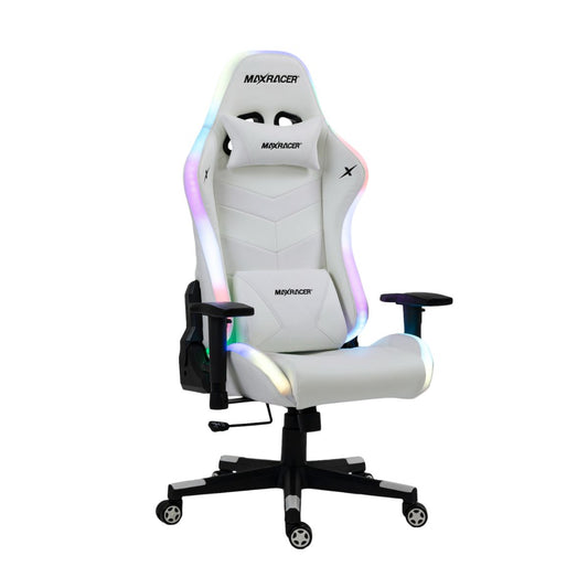 Cadeira Gamer Max Racer Khroma RGB Branca